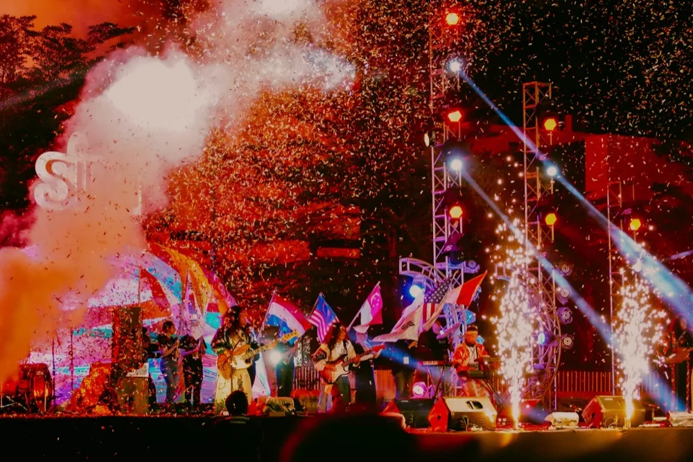 Stage Fireworks Finale
